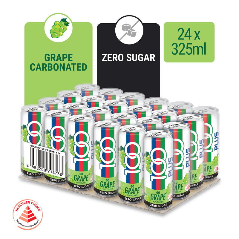 100PLUS Go Grape 325ML x 24