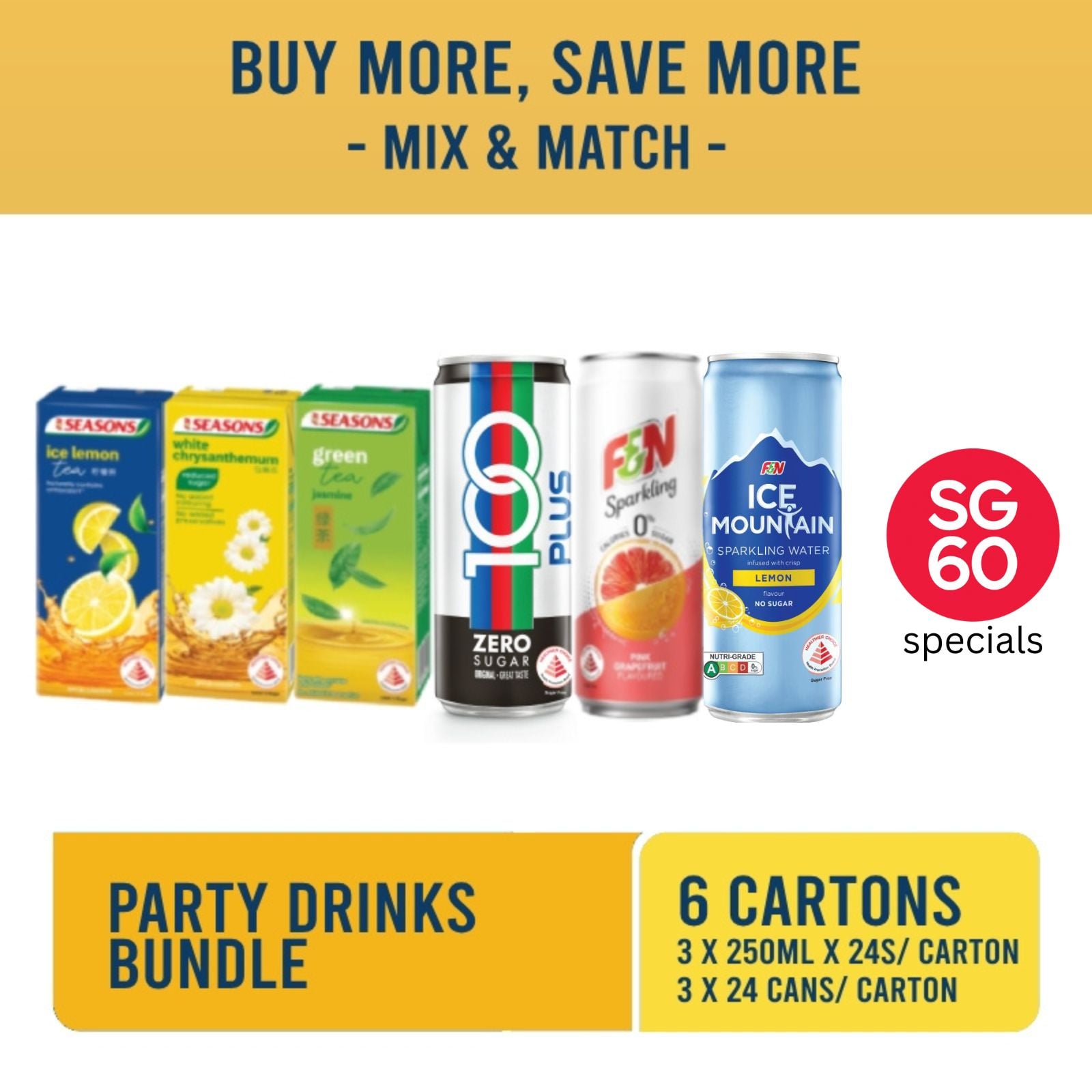 Party Drinks Bundle - Cans + Packet Drinks