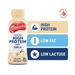 MAGNOLIA High Protein Vanilla Milk 375ML x 12