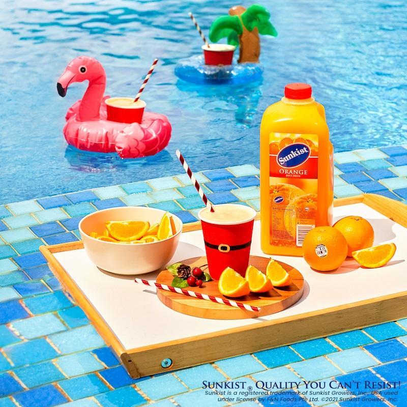 Tropical Party Slushie with Sunkist Orange Juice