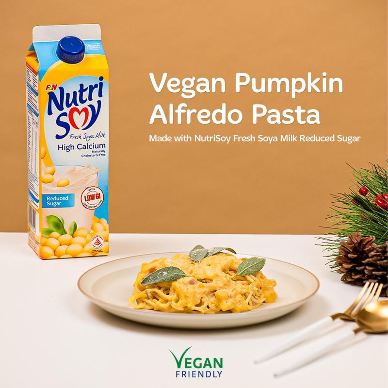 Vegan Pumpkin Alfredo Pasta 