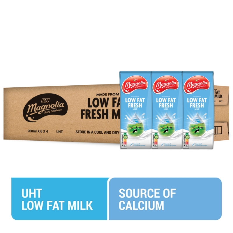 Magnolia UHT Low Fat UHT Milk 200ml x 24