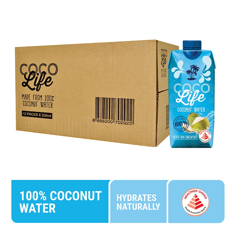 COCO LIFE Coconut Water 330ML x 12