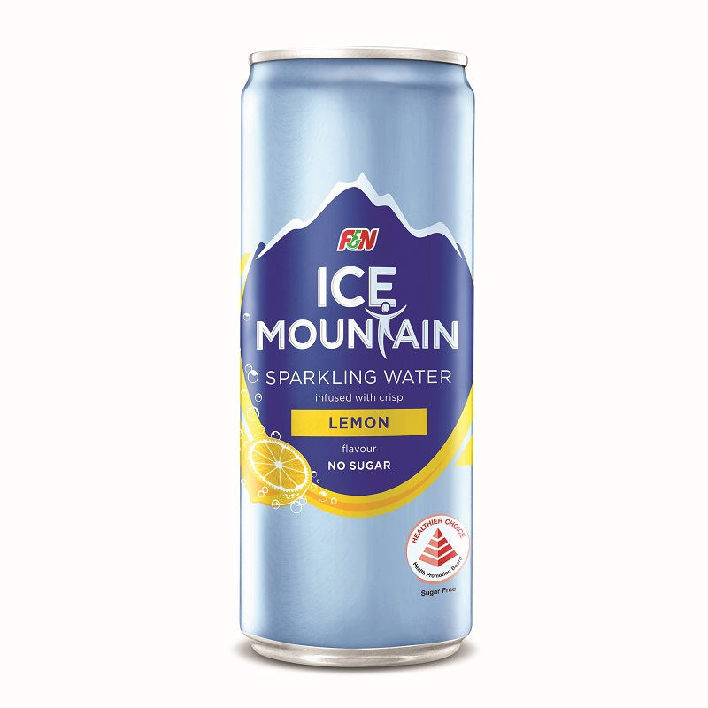 ICE MOUNTAIN Sparkling Water Lemon 325ML x 24
