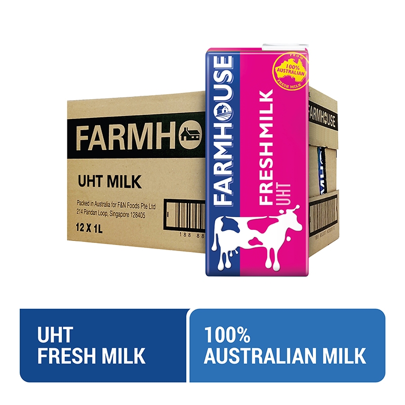 FARMHOUSE UHT Fresh Milk 1L x 12