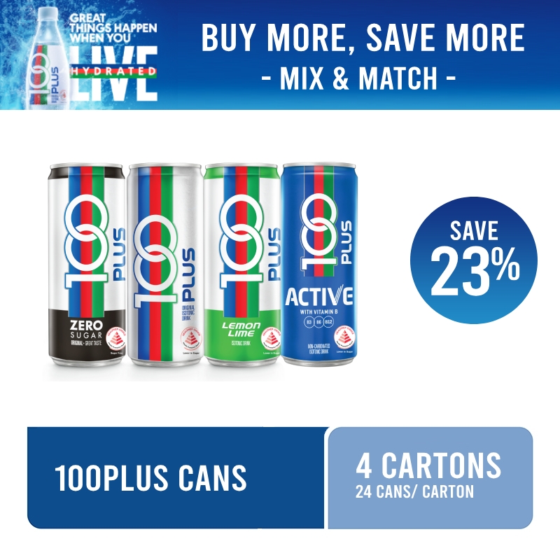 100PLUS Hydration Bundle Deal - Cans 