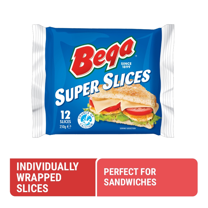 BEGA Super Slice Cheese 250G