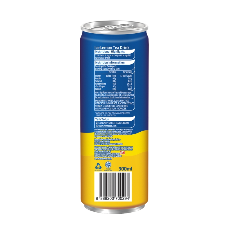 SEASONS Ice Lemon Tea 300ML x 24