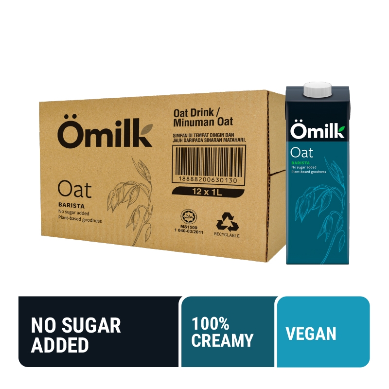 OMILK Barista Oat Milk 1L x 12