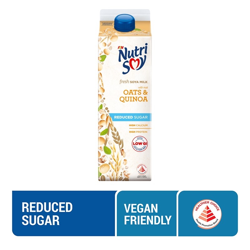 NUTRISOY Reduced Sugar Oats & Quinoa 946ML
