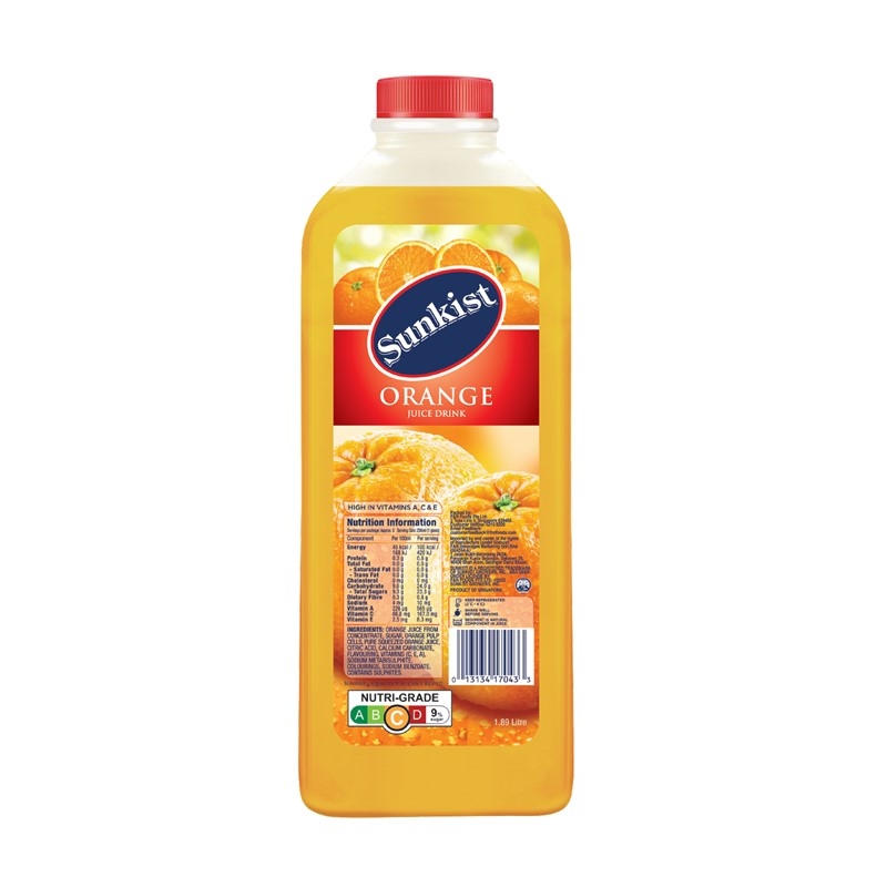 SUNKIST Orange 1.89L