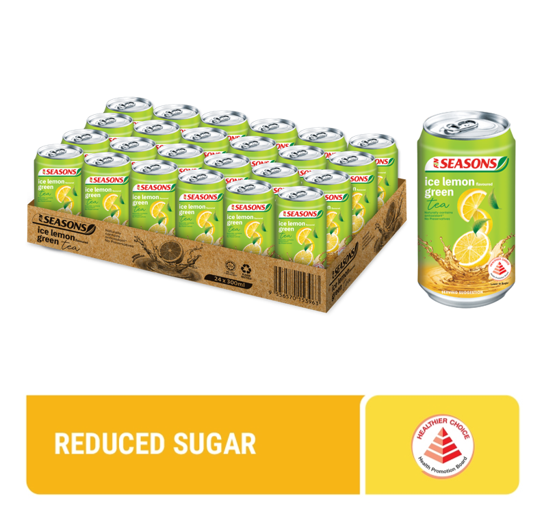 SEASONS Ice Lemon Green Tea 300ML x 24